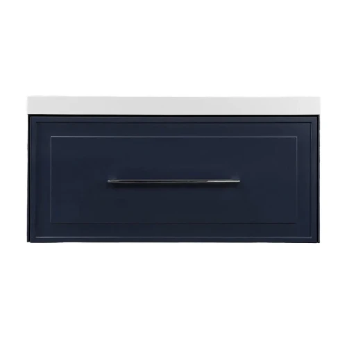 Тумба с раковиной Azario Беллони 80 CS00098083 подвесная цвет Синий