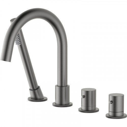 Смеситель на борт ванны Timo Saona 2330/18Y с термостатом Черное золото латунь