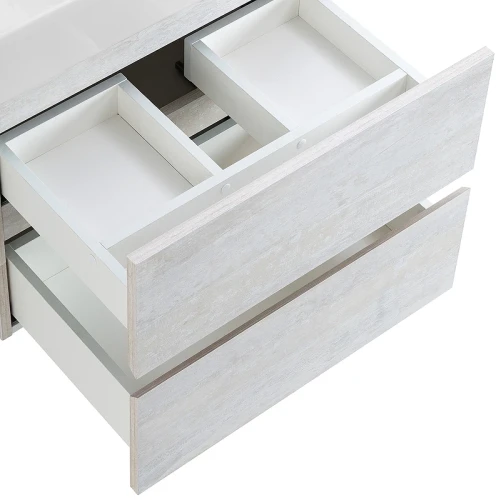 Тумба под раковину Cezares Molveno 46 60 MOLVENO 46-60-2C-SO-LB подвесная Legno Bianco МДФ / ЛДСП
