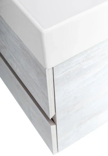 Тумба под раковину Cezares Molveno 46 60 MOLVENO 46-60-2C-SO-LB подвесная Legno Bianco МДФ / ЛДСП