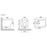 Биде Ceramicanova Union CN4010MB подвесное Черное матовое