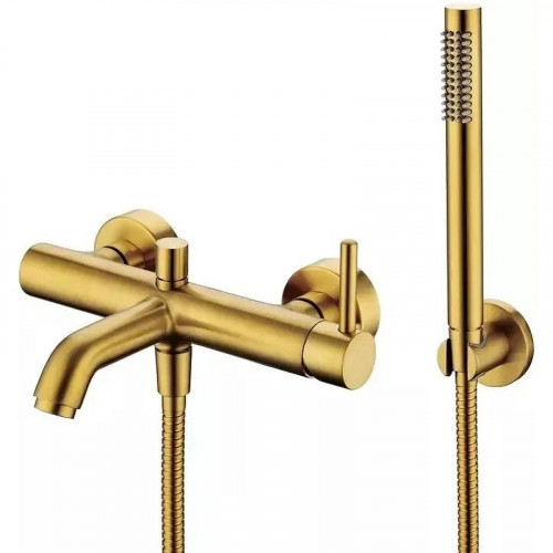 Смеситель для ванны Grocenberg GB8099GL Золото брашированное