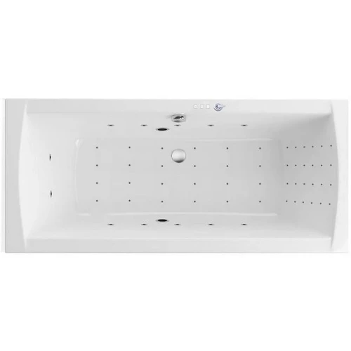 Акриловая ванна Excellent Aquaria Lux Slim 180x80 WAEX.AQU18S.NANO.CR цвет Белый с гидромассажем форсунки Хром
