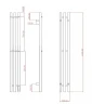 Электрический полотенцесушитель Comfysan Alto EC-3 120х12 018405 цвет Золото