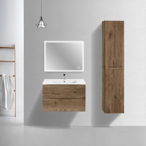 Тумба под раковину Vincea Mia Slim 80 VMC-2MC800S1VO подвесная V.Oak МДФ / ЛДСП