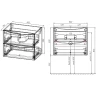 Тумба под раковину Vincea Mia Slim 80 VMC-2MC800S1VO подвесная V.Oak МДФ / ЛДСП