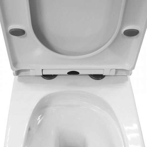 Унитаз моноблок Azario Velluto Торнадо AZ-6281 цвет Белый с сиденьем Микролифт