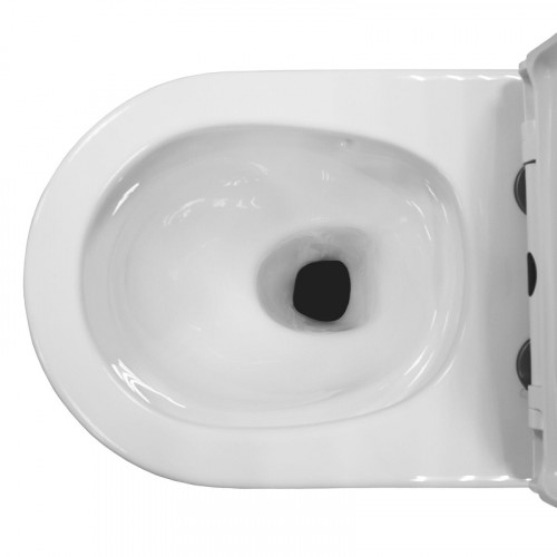 Унитаз моноблок Azario Velluto Торнадо AZ-6281 цвет Белый с сиденьем Микролифт