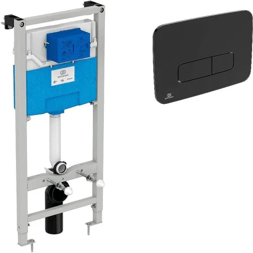 Инсталляция для унитаза Ideal Standard Prosys TT00007/123A6 с Черной матовой клавишей смыва