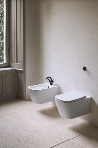 Унитаз GSI Nubes 961509 подвесной Белый матовый без сиденья фаянс подвесной