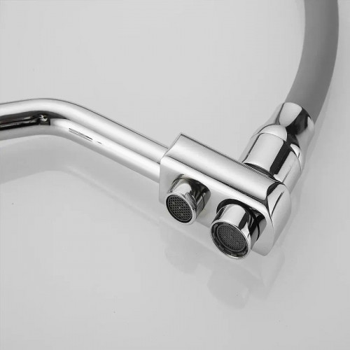 Смеситель для кухни Rose R858 цвет Хром Серый