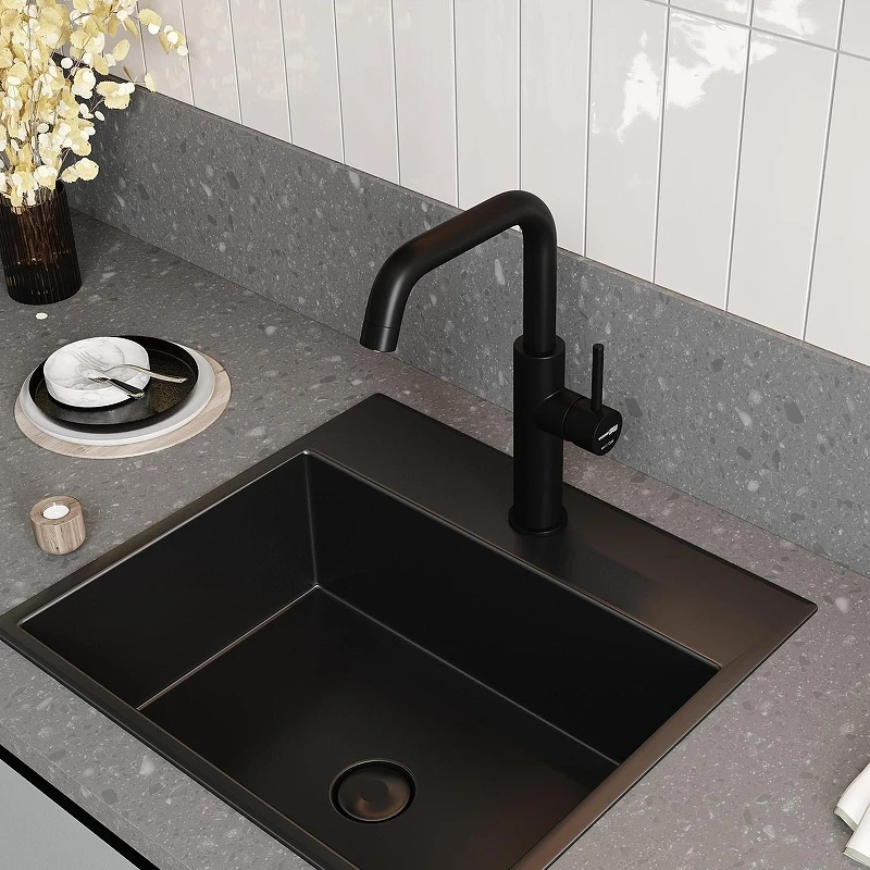 Смеситель для кухни WasserKRAFT A8567 цвет Черный