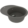 Кухонная мойка Lemark Lacha 620 9910053 Серый шелк искусственный камень (литьевой мрамор) встраиваемый