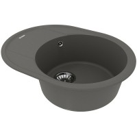 Кухонная мойка Lemark Lacha 620 9910053 Серый шелк искусственный камень (литьевой мрамор) встраиваемый