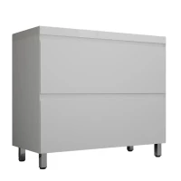Тумба под раковину Style Line Манхэттен 100 ЛС-00002368 цвет Белый матовый