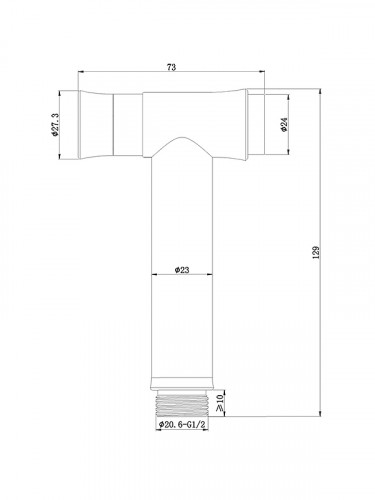 Гигиенический душ AltroBagno BS 060201 NeOp цвет Черный матовый