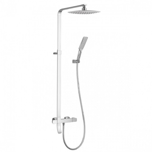 Душевая система Kaiser Zinger 35282 с термостатом Хром латунь на стену