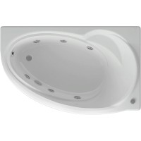 Акриловая ванна Aquatek Бетта 170x97 R BET170-0000011 с гидромассажем с фронтальной панелью с каркасом (разборный) со слив-переливом