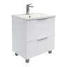 Тумба с раковиной Comforty Лима 60 00-00019173 цвет Белый матовый