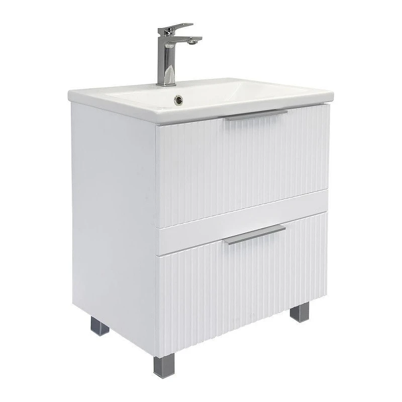 Тумба с раковиной Comforty Лима 60 00-00019173 цвет Белый матовый