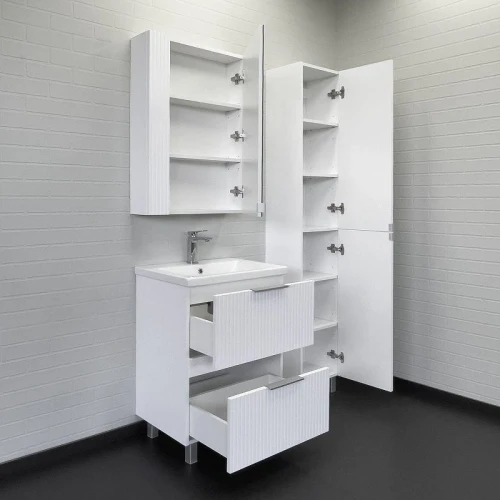 Тумба с раковиной Comforty Лима 60 00-00019173 цвет Белый матовый