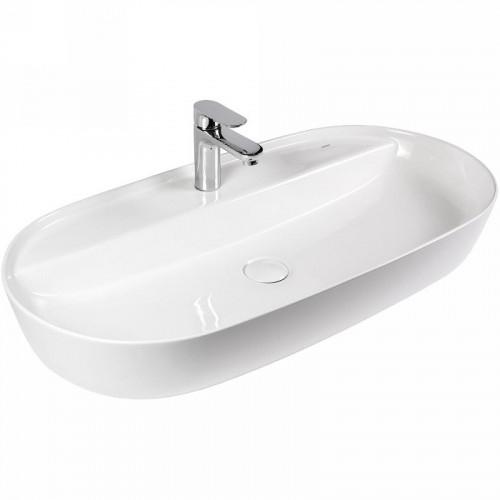 Раковина Bond 80 S01-800 Белая глянцевая фарфор накладная