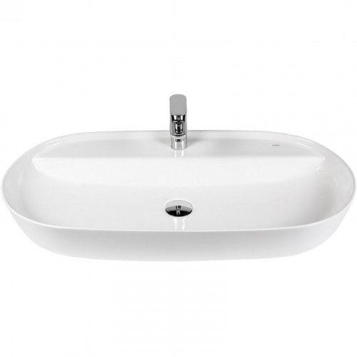 Раковина Bond 80 S01-800 Белая глянцевая фарфор накладная