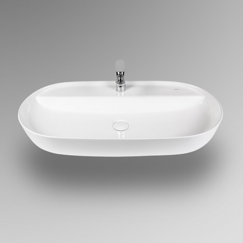 Раковина Bond 80 S01-800 Белая глянцевая фарфор накладная