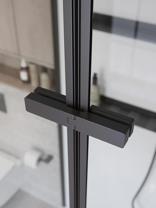 Душевая кабина BelBagno Uno 90х90 R UNO-CAB-A-1-90-C-NERO-Bi-TOP-R без гидромассажа