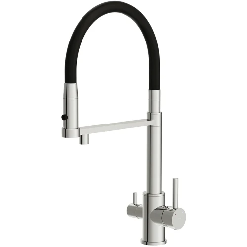 Смеситель для кухни Cersanit Zen 68249 Хром Черный