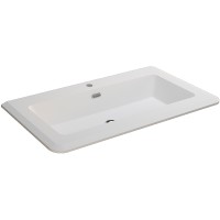 Раковина Cezares 95 50264 Белая матовая искусственный камень (литьевой мрамор) полувстраиваемая