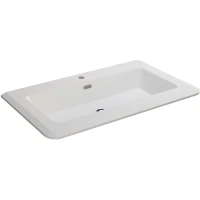 Раковина Cezares 95 50264 Белая матовая искусственный камень (литьевой мрамор) полувстраиваемая