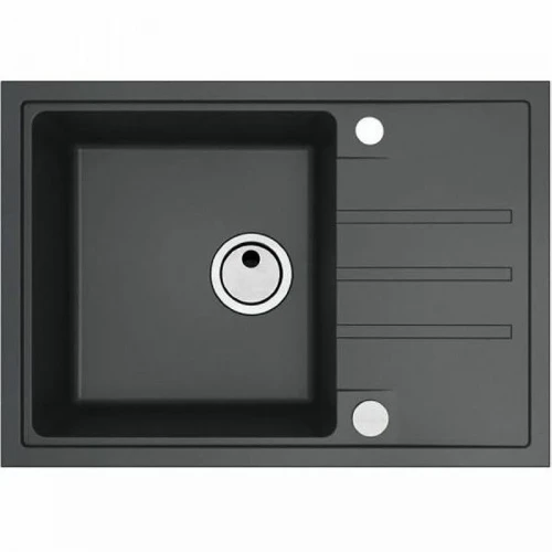 Кухонная мойка Alveus Granital Intermezzo 40 G91 Carbon 680x480x200 1144968 Угольная искусственный камень (литьевой мрамор) встраиваемая сверху, встраиваемая снизу
