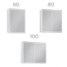 Зеркальный шкаф Vigo Geometry Classic 100 119 с подсветкой цвет Белый