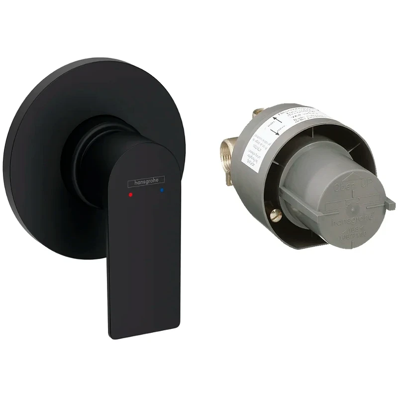 Смеситель для душа Hansgrohe Rebris E 72658670 Черный матовый латунь встраиваемый
