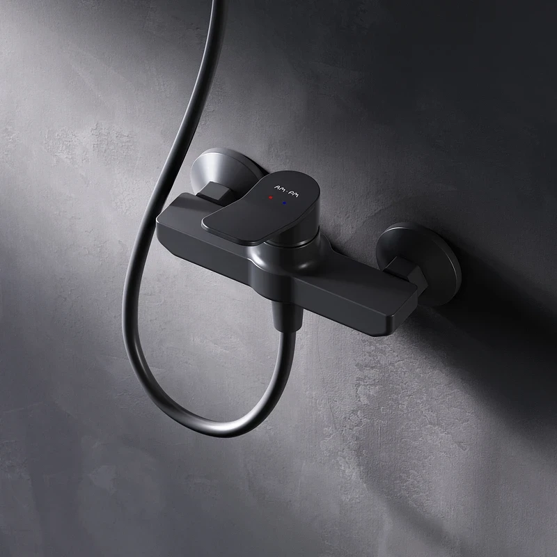 Смеситель для душа AM.PM X-Joy F85A20022 Черный матовый латунь на стену