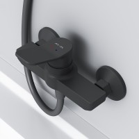 Смеситель для душа AM.PM X-Joy F85A20022 Черный матовый латунь на стену