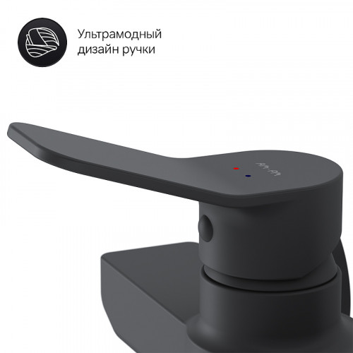 Смеситель для душа AM.PM X-Joy F85A20022 Черный матовый латунь на стену