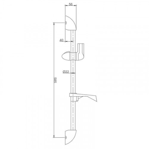 Душевая штанга D-Lin D63502 цвет Хром