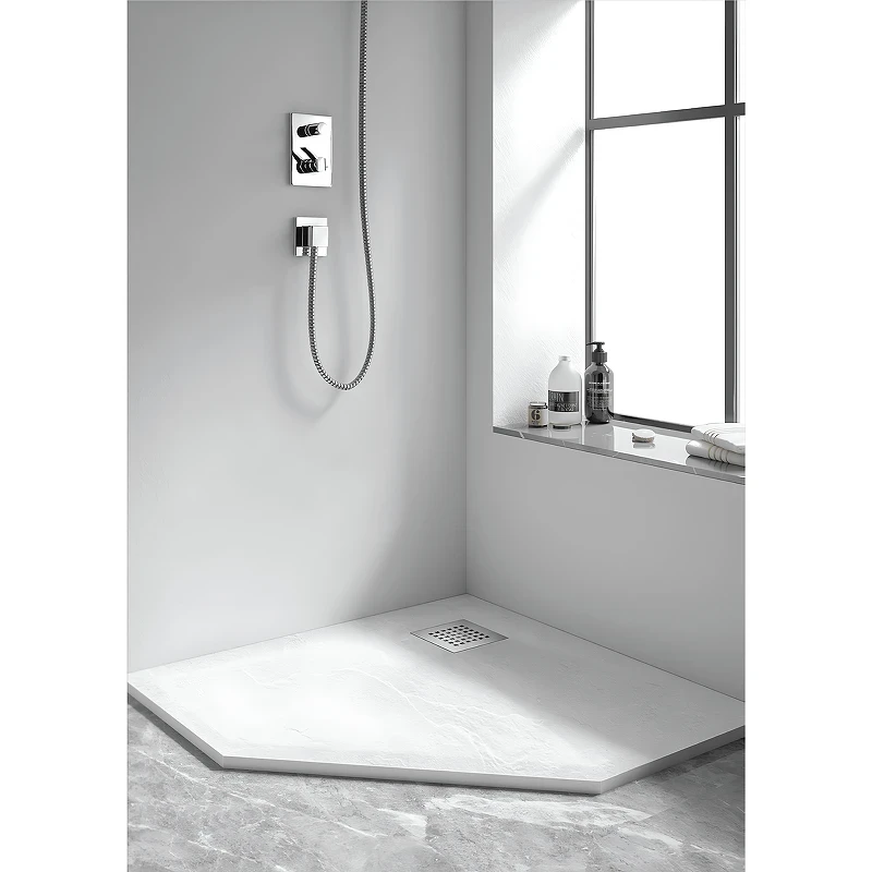 Душевой поддон из искусственного камня RGW Stone Tray 90x90 14155099-01-11 цвет Белый