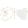 Душевой поддон из искусственного камня RGW Stone Tray 90x90 14155099-01-11 цвет Белый