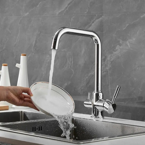 Смеситель для кухни Shevanik S268 цвет Хром