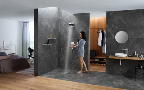 Стеклянная полка Hansgrohe Rainfinity 50 26844700 Белый матовый Графит