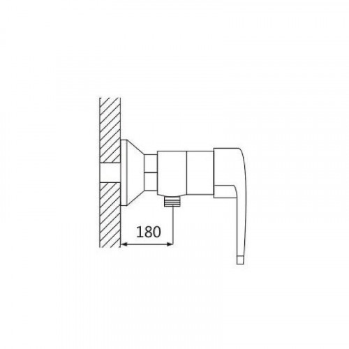 Смеситель для душа Shevanik S5016 цвет Хром
