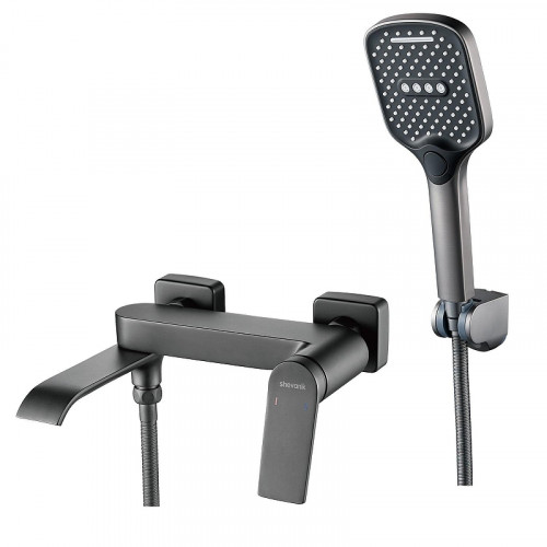 Смеситель для ванны Shevanik S4102T цвет Оружейная сталь