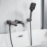 Смеситель для ванны Shevanik S4102T цвет Оружейная сталь