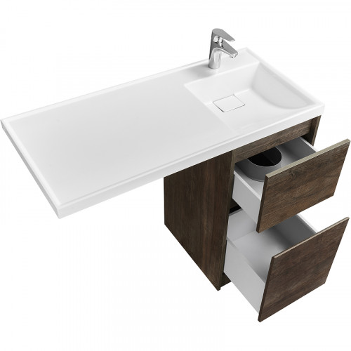 Тумба под раковину Aquaton Лондри 105 1A267001LHDY0 Дуб Кантри без фасада МДФ / ЛДСП