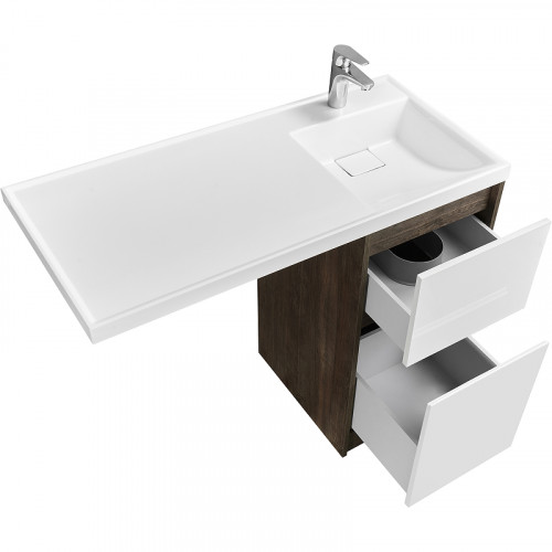 Тумба под раковину Aquaton Лондри 105 1A267001LHDY0 Дуб Кантри без фасада МДФ / ЛДСП