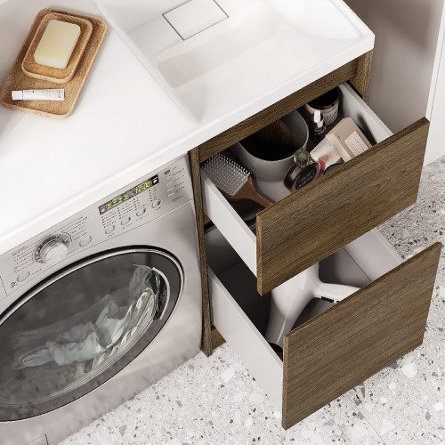 Тумба под раковину Aquaton Лондри 105 1A267001LHDY0 Дуб Кантри без фасада МДФ / ЛДСП