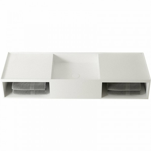 Раковина Vincea 120 VWB-6S212MW Белая матовая искусственный камень (литьевой мрамор) подвесная